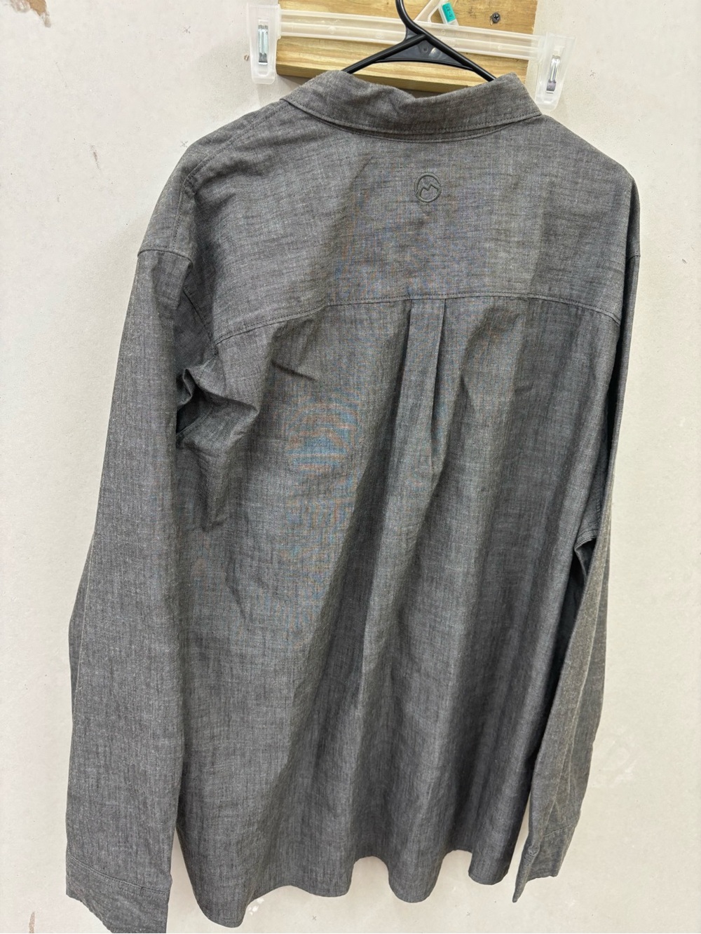 Magellan flex gray long sleeve pearl snap Shirt size XXL-NWT pecos ridge - Picture 5 of 5